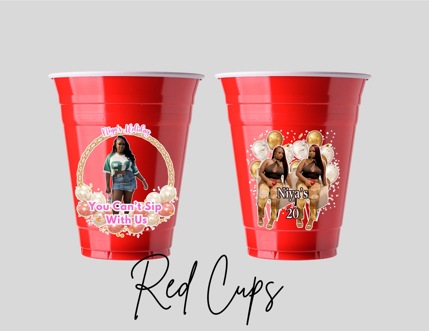 Personalized Party Cups